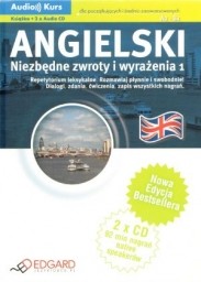 Angielski. Niezbędne zwroty i wyrażenia 1, książka + 2 CD