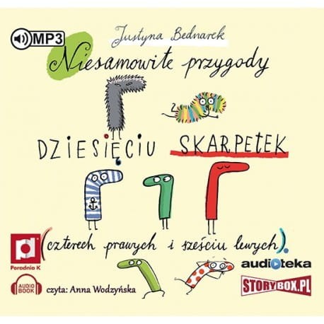 Niesamowite przygody dziesięciu skarpetek, Justyna Bednarek - audiobook płyta CD mp3