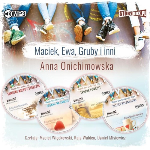 Pakiet Maciek, Ewa, Gruby i inni, tomy 1-4, Anna Onichimowska - audiobooki 4 płyty CD